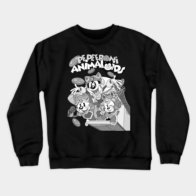 Samurai Pepeeroni Animaloids Crewneck Sweatshirt by Juandamurai